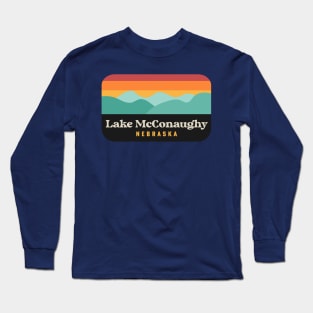 Lake McConaughy Nebraska Camping Beach Fishing Long Sleeve T-Shirt